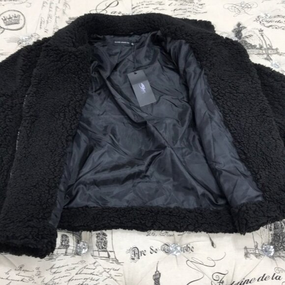 Silver Jeans Co.Chandelle Teddy Biker Jacket - Picture 5 of 9